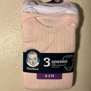 Gerber Baby Apparel Set - Pink and White